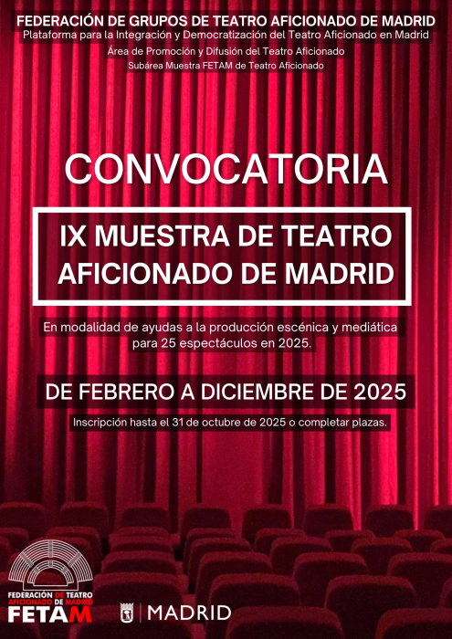 IX MUESTRA DE TEATRO AFICIONADO DE MADRID