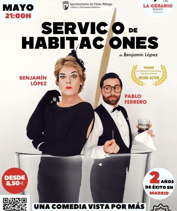 «Servicio de habitaciones» estará el 9 de Mayo en el Teatro del Carmen (Vélez-Málaga)