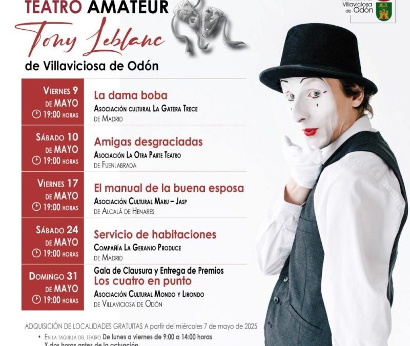 4ª SELECCIÓN: «Servicio de habitaciones» de La Geranio Produce seleccionada para participar en el IV Certamen de Teatro Amateur «Tony Leblanc» de Villaviciosa de Odón – Madrid