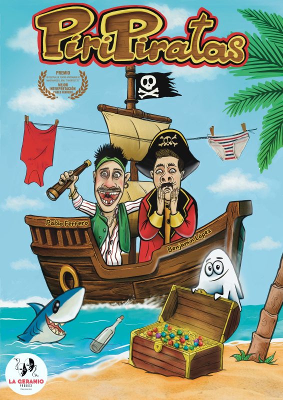 Pablo Ferrero gana el Premio a la Mejor Interpretación por el papel de «Turpín», en la comedia infantil «PiriPiratas» de La Geranio Produce, en el «TamerFest´25» de Manzanares El Real