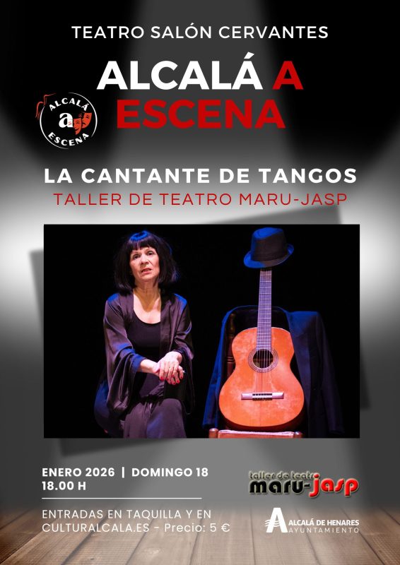 Maru-Jasp estrena La cantante de tangos en el Teatro Salón Cervantes de Alcalá de Henares