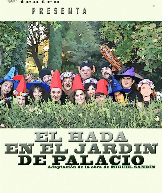 El hada en el jardín de palacio