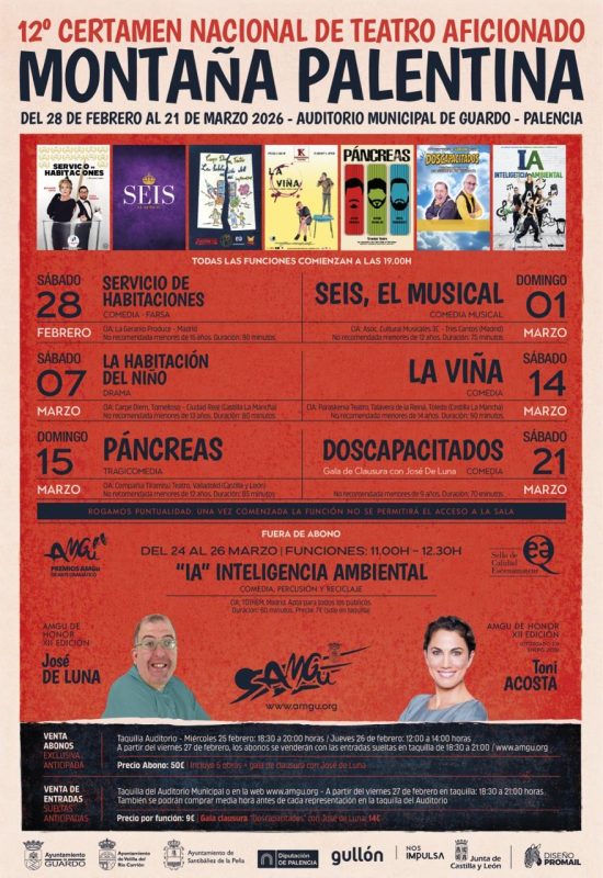 12º Certamen Nacional de Teatro Aficionado Montaña Palentina – «Servicio de habitaciones»