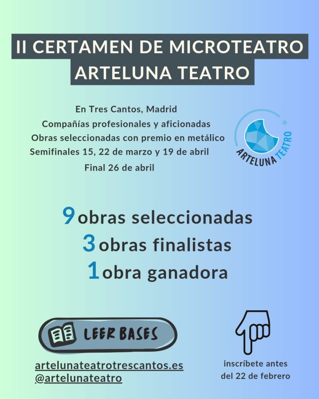 II Certamen de microteatro de Arteluna Teatro